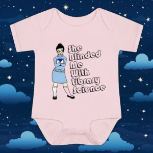Internet Diva Wearing She Blinded Me With Library Science T Shirt