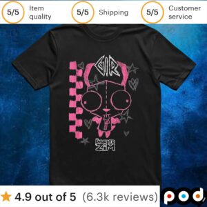 Invader Zim GIR Chalk Art T Shirt
