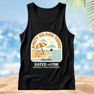 JAWS Amity Island Tours rated 1 for unforgettable memories t shirt