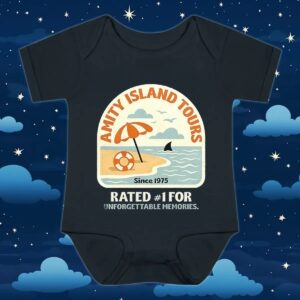 JAWS Amity Island Tours rated 1 for unforgettable memories t shirt