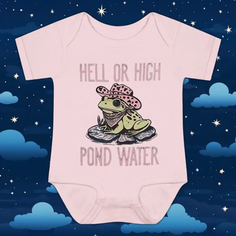 Frog hell or high pond water t shirt