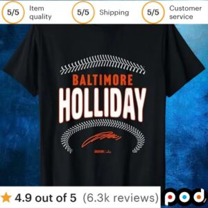 Jackson Holliday Baltimore Name & Number T Shirt