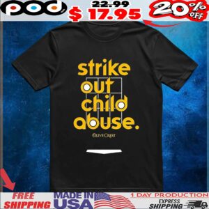 Jason Adam San Diego Padres Wearing Strike Out Child Abuse Olive Crest T Shirt