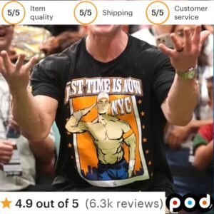 John Cena Wearing The Last Time Is Now Nyc T Shirt
