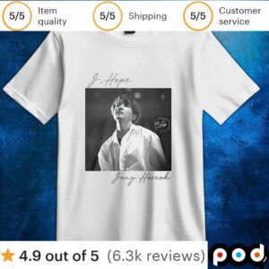 Jung Hoseok BTS signature t shirt