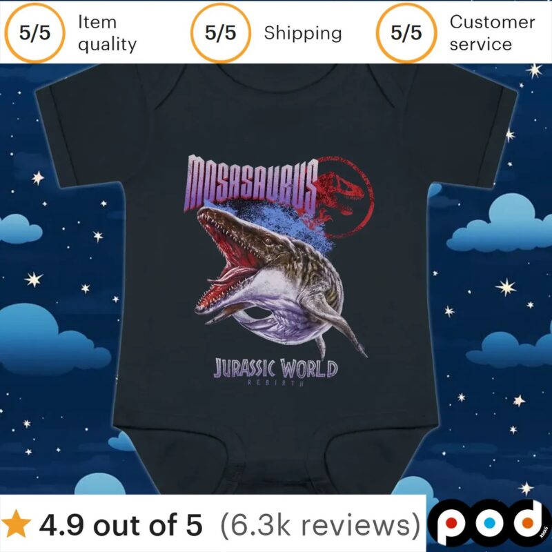 Jurassic World Rebirth Mosasaurus T Shirt