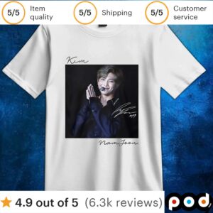Kim Namjoon BTS signature t shirt