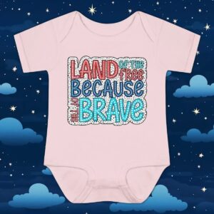 Land of the free because of the brave dalmatian dots t shirt