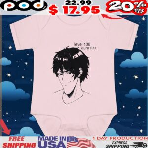 Level 100 Aura Rizz Comic T Shirt