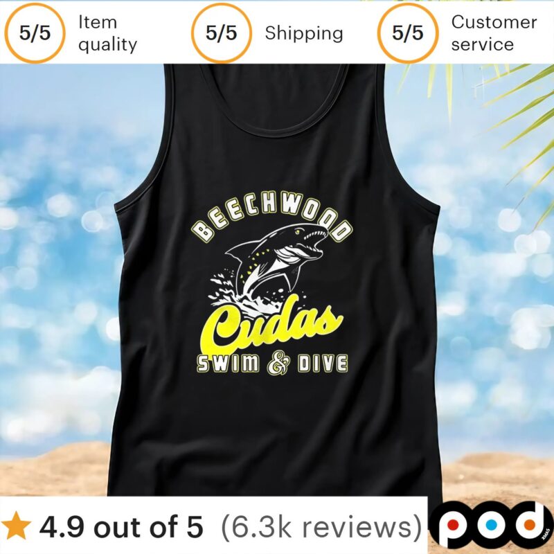 Beechwood cudas swim and dive fish t shirt