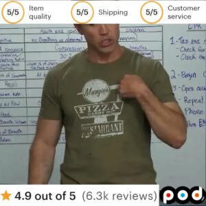 Mangles Pizza Carry Out Restaurant T Shirt