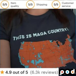 Map This Is Maga Country T Shirt