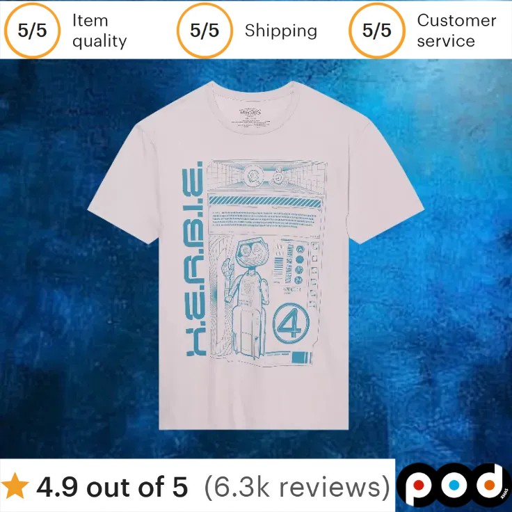 Marvel The Fantastic 4 First Steps H E R B I E T Shirt Marvel The Fantastic 4 First Steps H E R B I E T Shirt