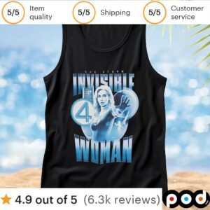 Marvel The Fantastic 4 First Steps Invisible Woman T Shirt