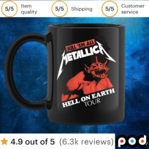 Metallica Kill 'Em All Hell On Earth Tour T Shirt