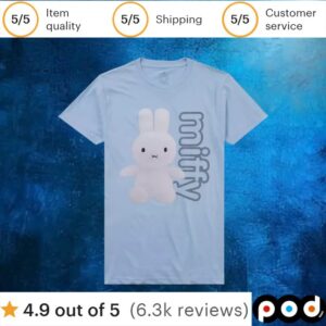 Miffy Plush Name Girls T Shirt