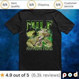 Milf Man I Love Frogs Vintage Bootleg Style T Shirt