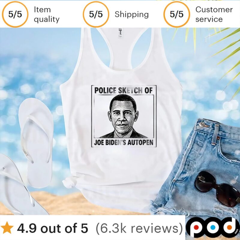 Barack Obama police sketch of Joe Biden’s autopen t shirt