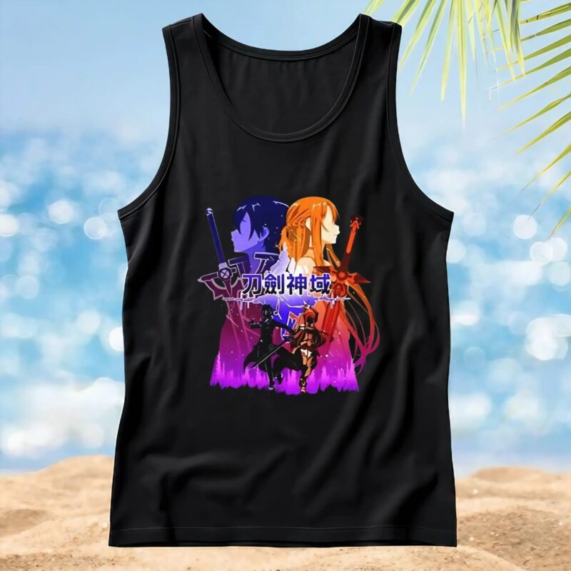Sword Art Online Kirito and Asuna t shirt