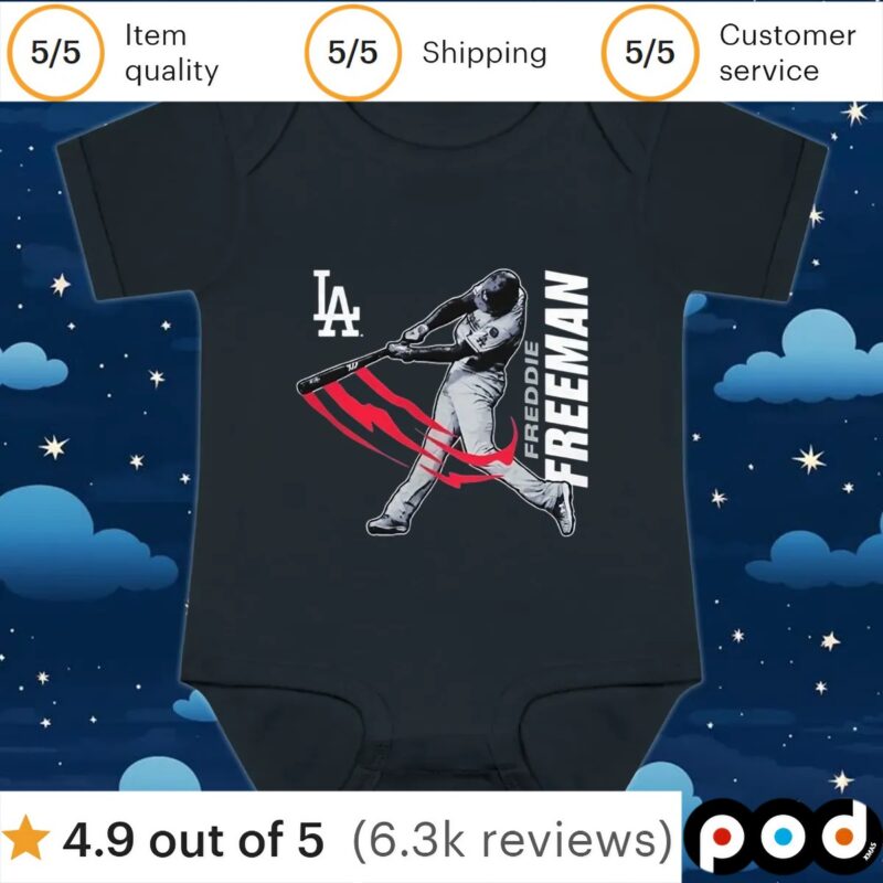 Freddie Freeman Los Angeles Dodgers player graphic t shirt