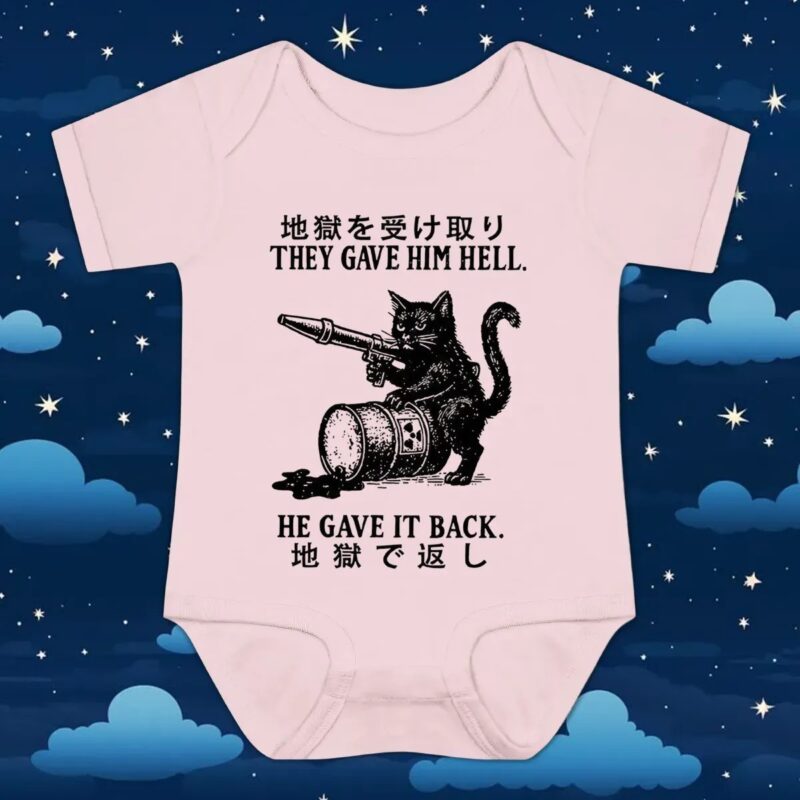 Cat They Gave Him Hell He Gave It Back T Shirt