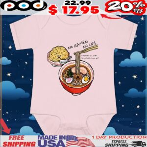 No Ramen No Life I Received An Order For A Half-chan Set T Shirt