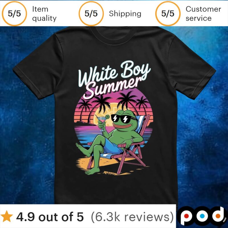 White Boy Summer Hawaiian t shirt