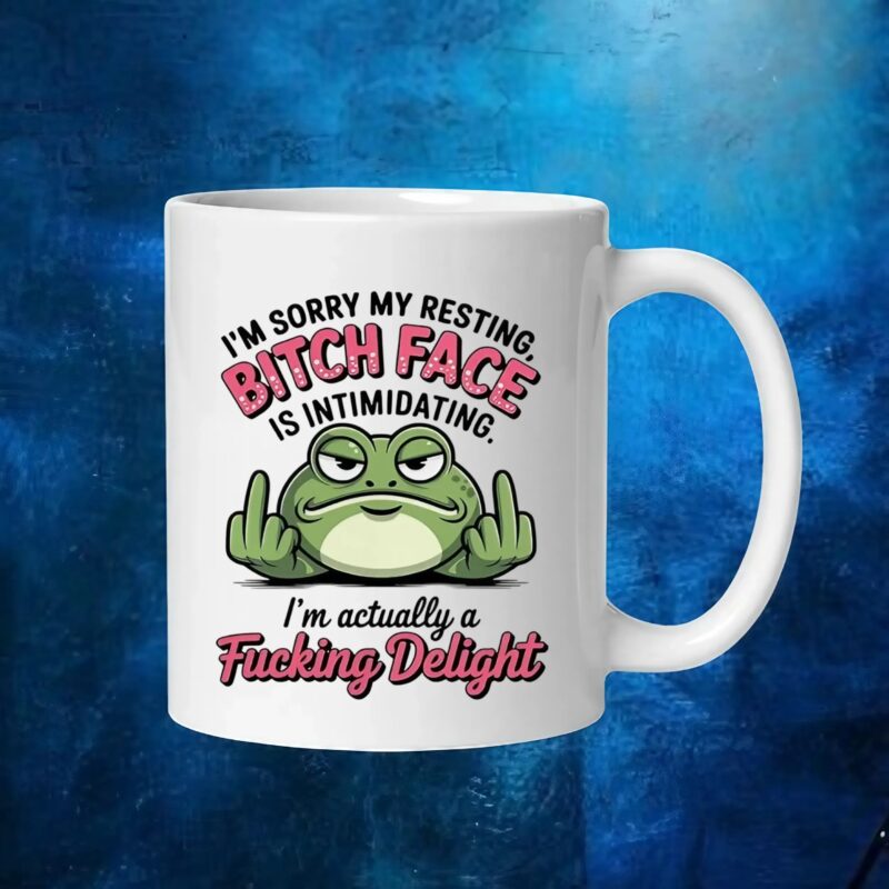 Frog I’m sorry my resting bitch face is intimidating t shirt