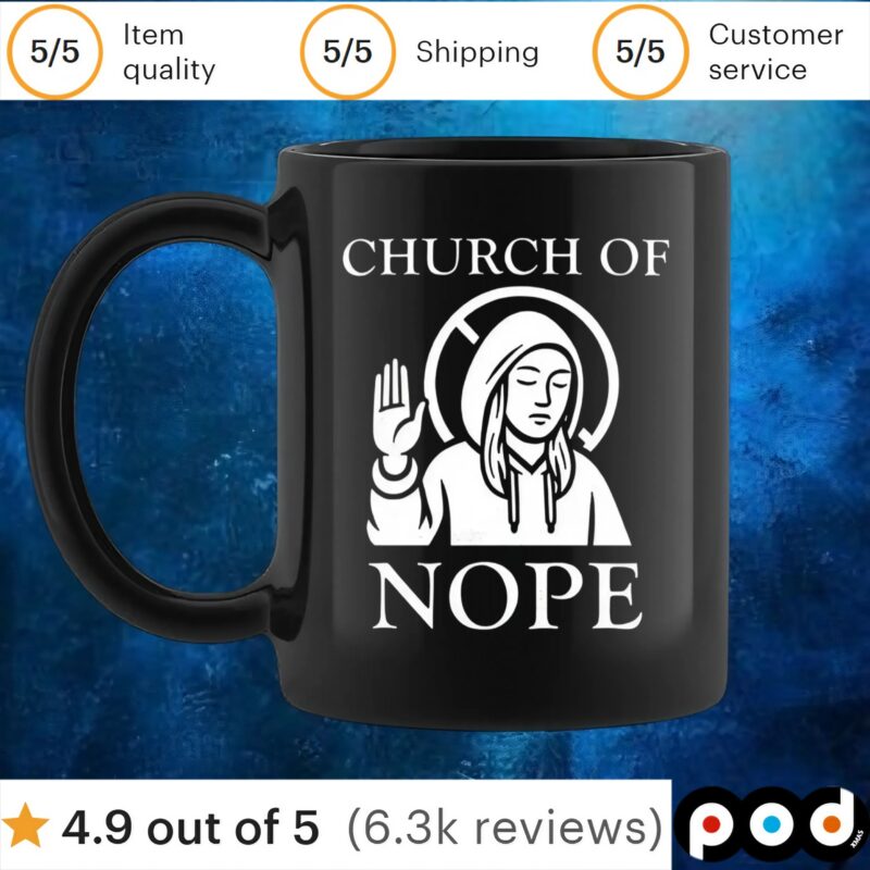 Church of nope t shirt