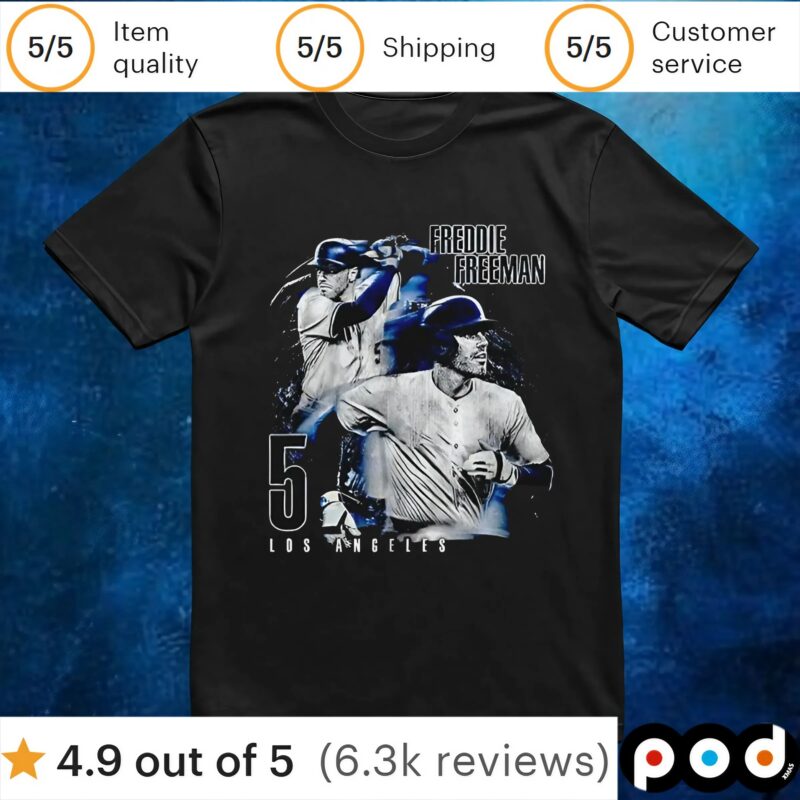 Freddie Freeman Los Angeles Dodgers grunge t shirt