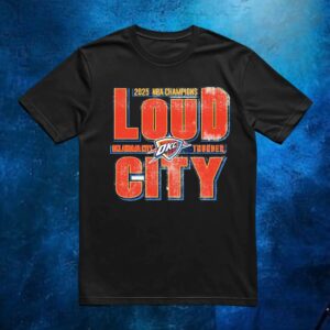 OKC Thunder 2025 NBA Champions Loud City Vintage T shirt