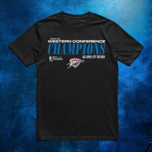 Oklahoma Thunder 2025 Western Conference Champions Basketball T Shirt
