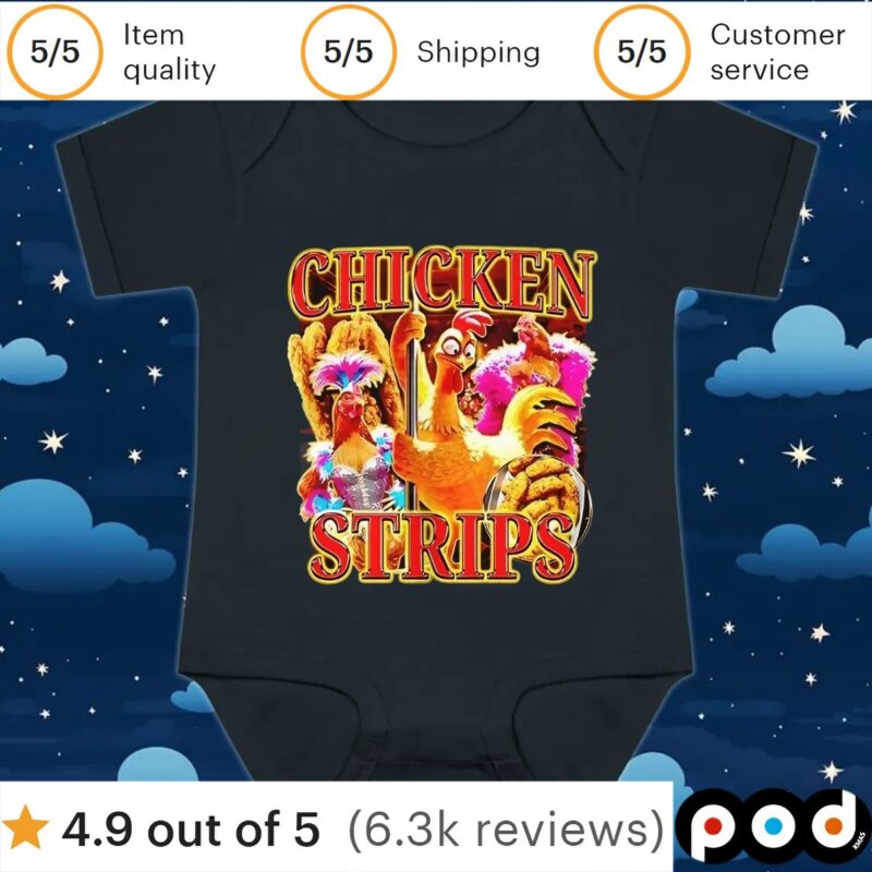 Chicken Strips Collage T Shirt