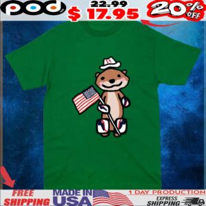 Patriotic Otter Flag T Shirt