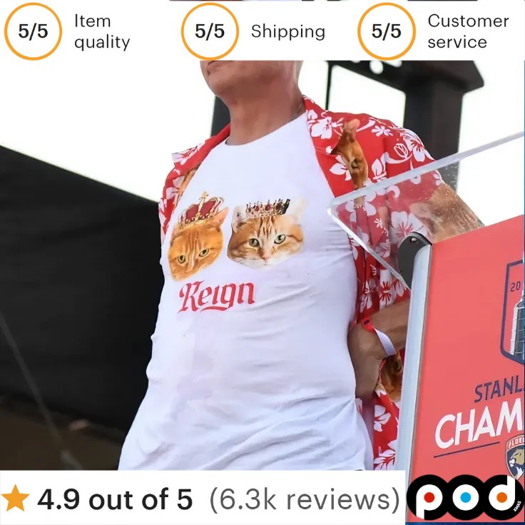 Paul Maurice Wearing Reign Cat King Stanley Cup T Shirt Paul Maurice Wearing Reign Cat King Stanley Cup T Shirt