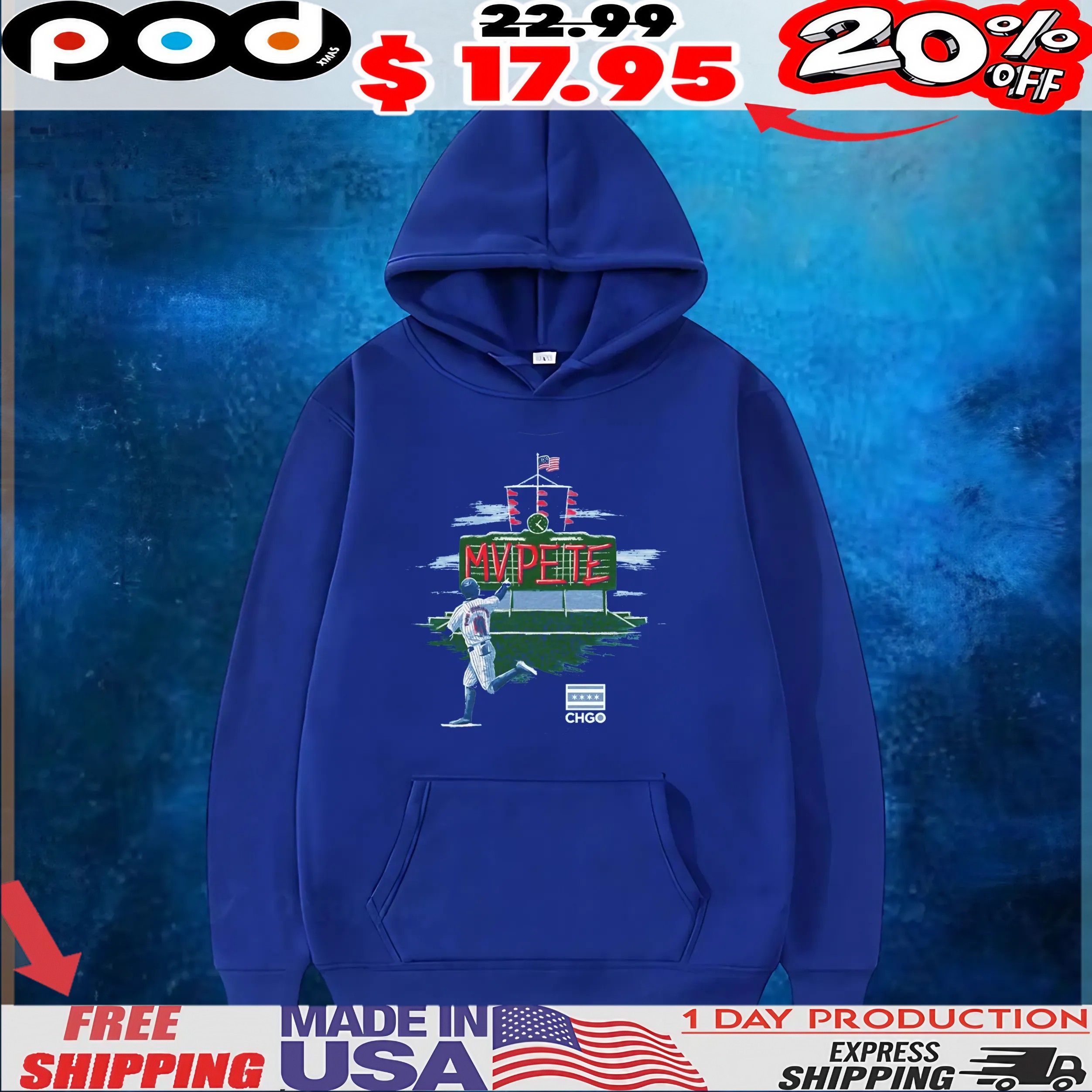 Pete Crow-armstrong Chicago Cubs Mvpete T Shirt Pete Crow-armstrong Chicago Cubs Mvpete T Shirt
