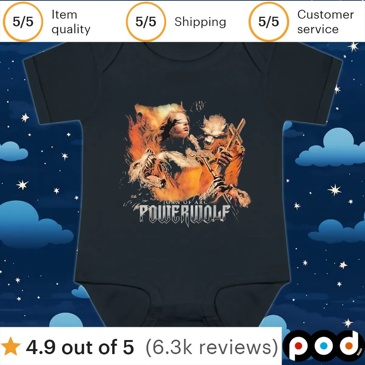 Powerwolf The Story Of Joan Of Arc New Video From Latest Album Wake Up The Wicked T Shirt Powerwolf The Story Of Joan Of Arc New Video From Latest Album Wake Up The Wicked T Shirt