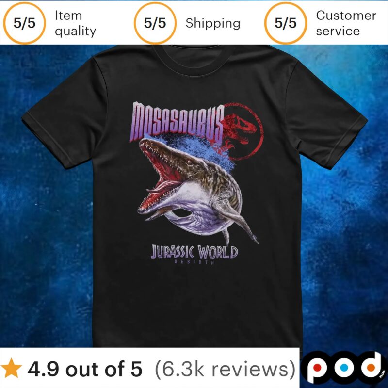Jurassic World Rebirth Mosasaurus T Shirt
