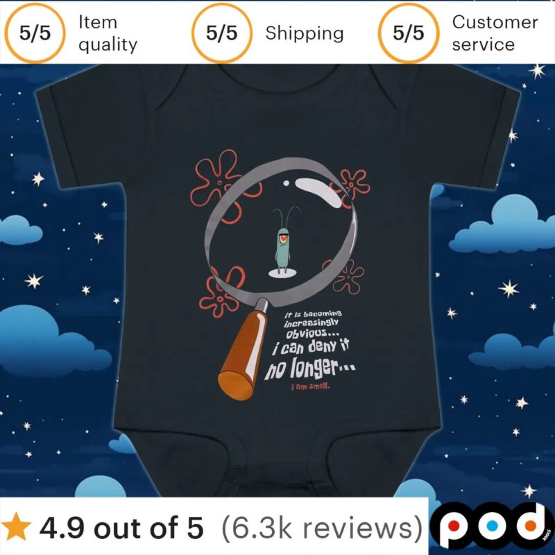 SpongeBob SquarePants Plankton Magnifying Glass T Shirt