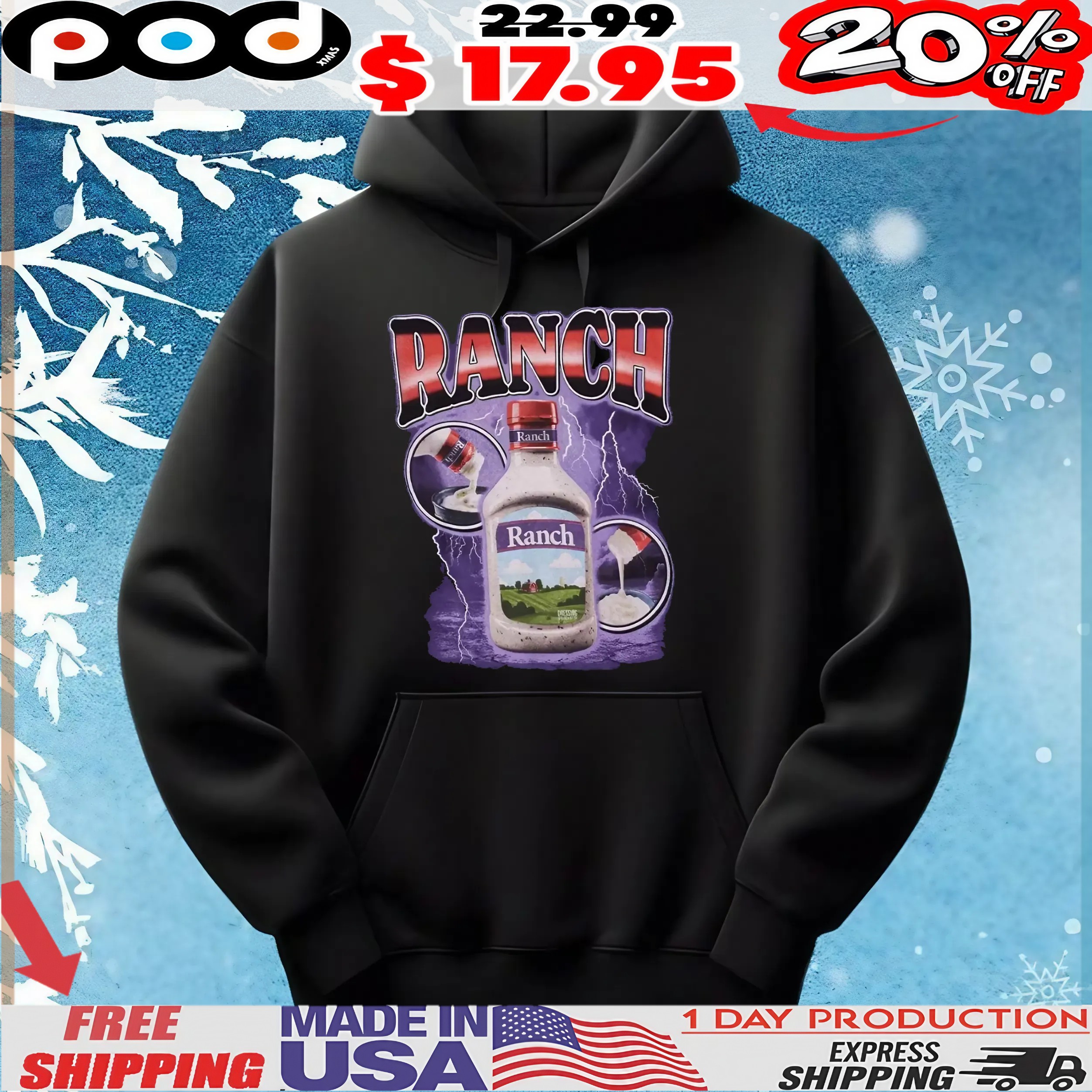 Ranch Dressing Bottle Bootleg Style T Shirt