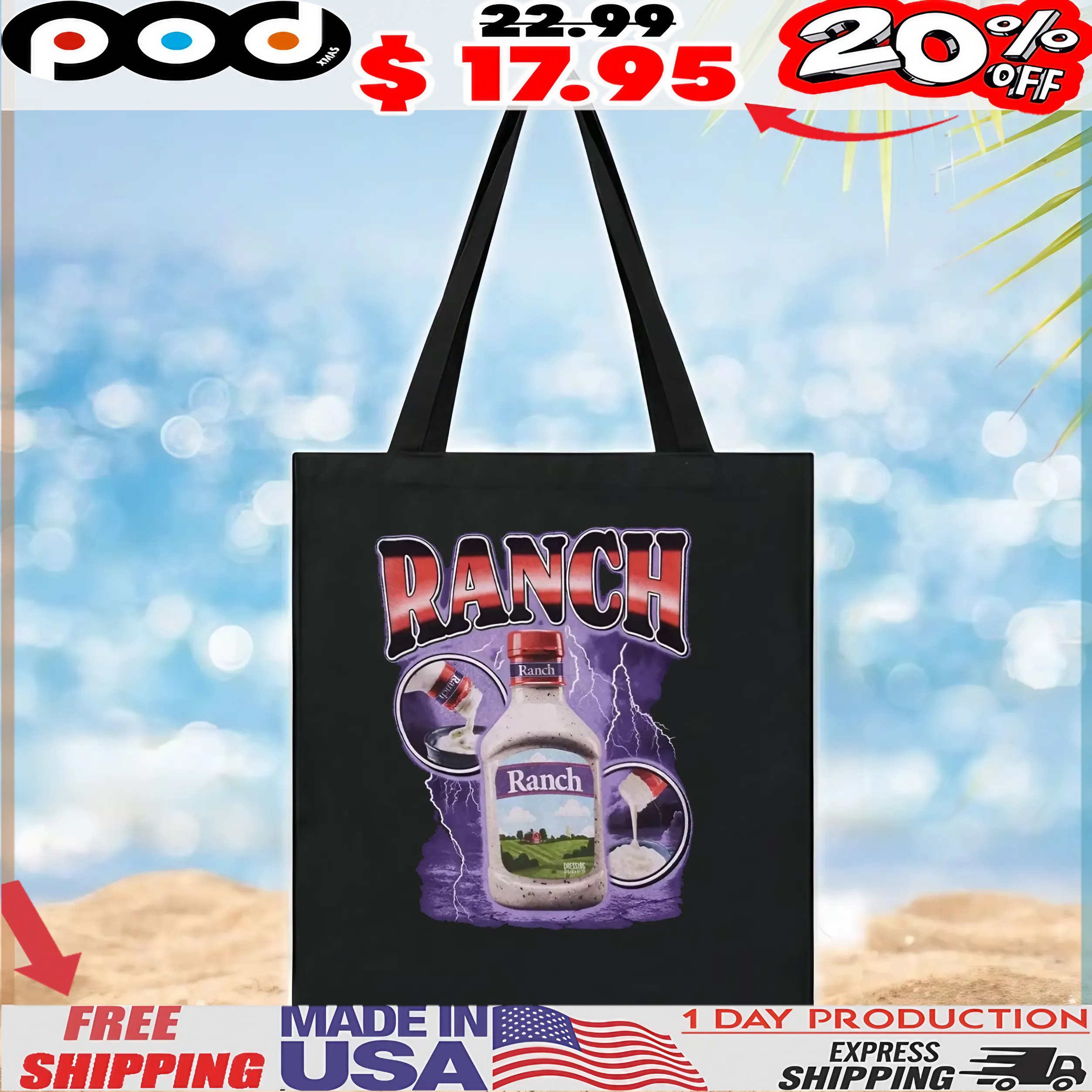 Ranch Dressing Bottle Bootleg Style T Shirt