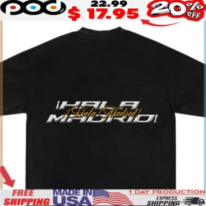 Real Madrid I Hala Madrid Vintage Bootleg Style T Shirt