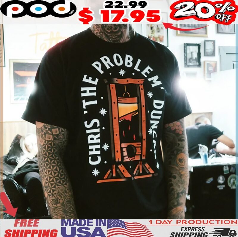 Rock'n'roll Tattoo And The Problem Guillotine Collab Chris The Problem Duncan T Shirt Rock'n'roll Tattoo And The Problem Guillotine Collab Chris The Problem Duncan T Shirt