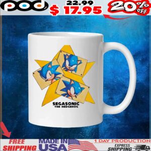 Segasonic The Hedgehog Star T Shirt
