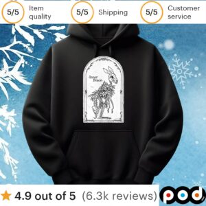 Skeleton bunny Inner Peace t shirt