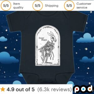 Skeleton bunny Inner Peace t shirt