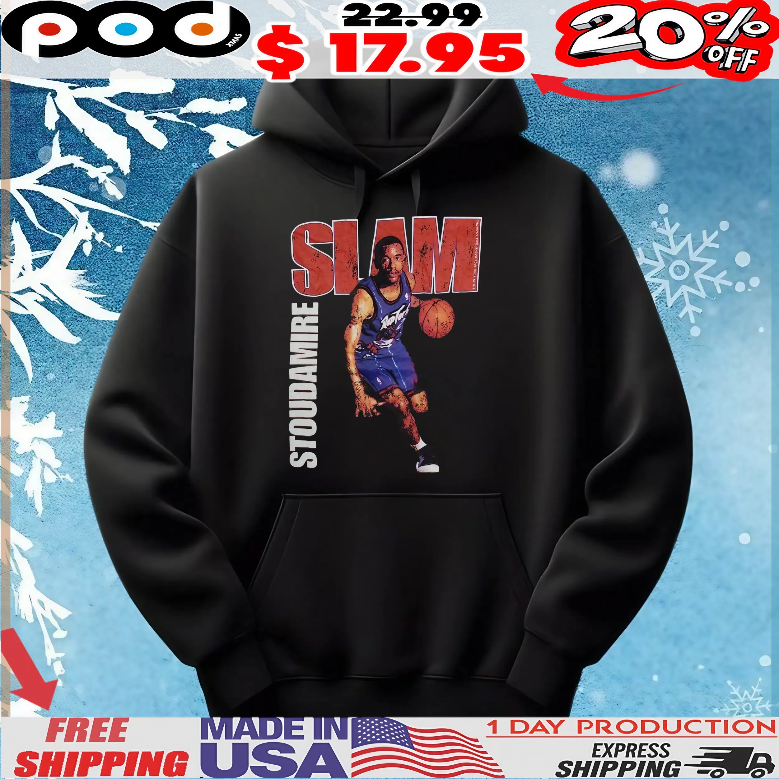 Slam Toronto Raptors Damon Stoudamire vintage t shirt