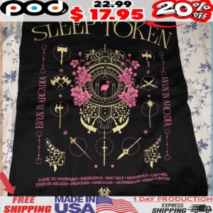 Sleep Token Even In Arcadia Look To Windward Emergence Past Self Dangerous Caramel Even In Arcadia Provider Damocles Gethsemane Infinite Baths T Shirt