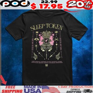 Sleep Token Even In Arcadia Look To Windward Emergence Past Self Dangerous Caramel Even In Arcadia Provider Damocles Gethsemane Infinite Baths Vintage T Shirt