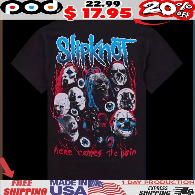 Slipknot Here Comes the Pain 25 T Shirt